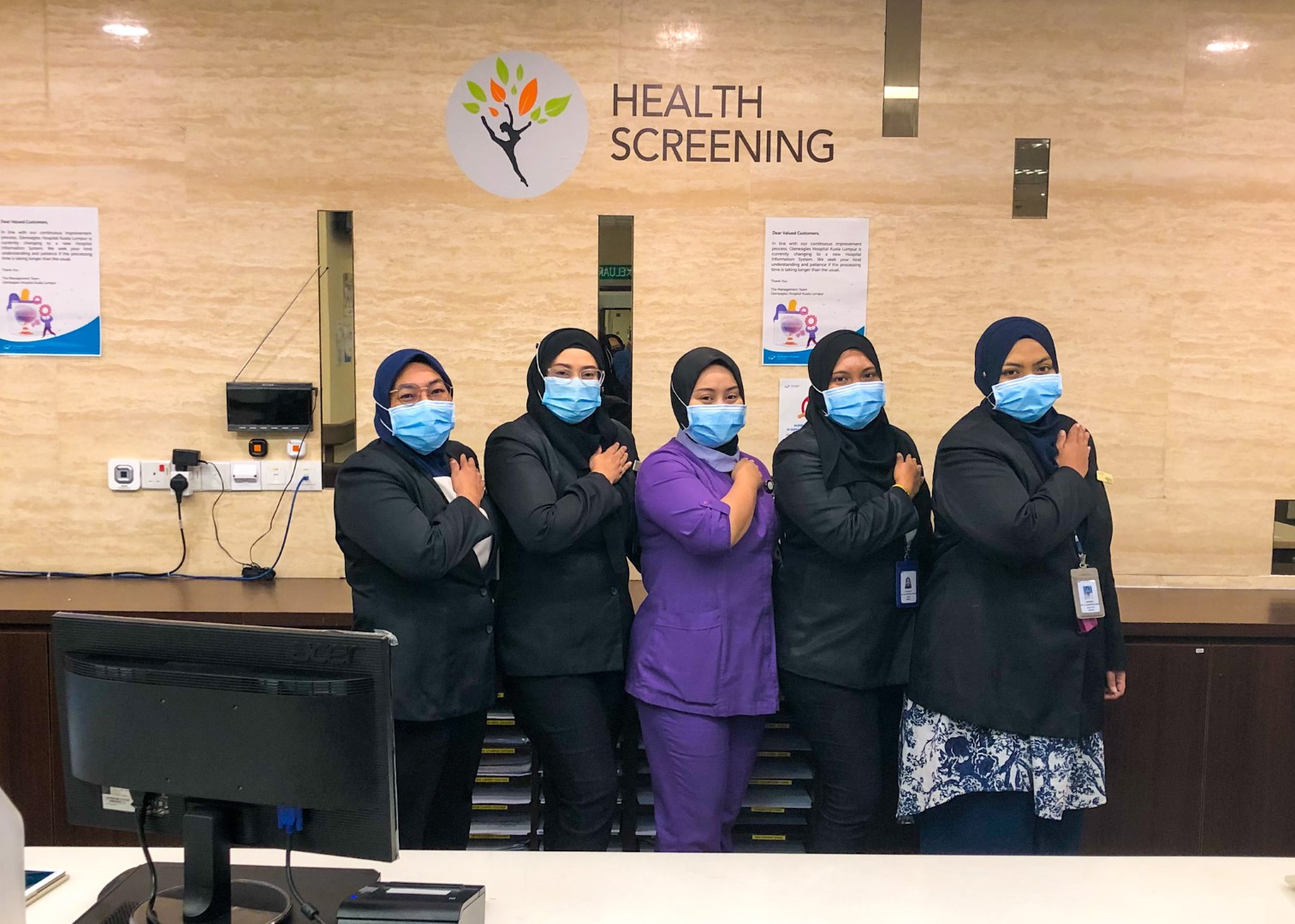 a team of health screening doctors and nurses at Gleneagles Hospital Kuala Lumpur